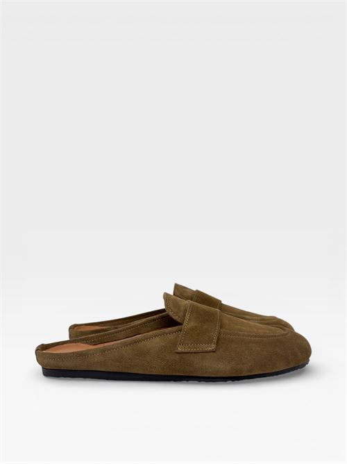 Sabot Mocassino in Camoscio IL LACCIO | 5312VELOURTAUPE